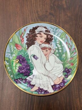 Franklin Mint Heirloom Musical Plate Who Can I Turn To By Evie 1991 Limited Ed